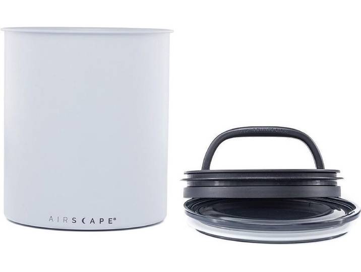 Planetary Design - Airscape - LET OP 1 Kilo! - Koffiebonen - Voorraadpotten - Vacuuum - Koffie - Staal - Mat Grijs - LET OP Extra Groot!