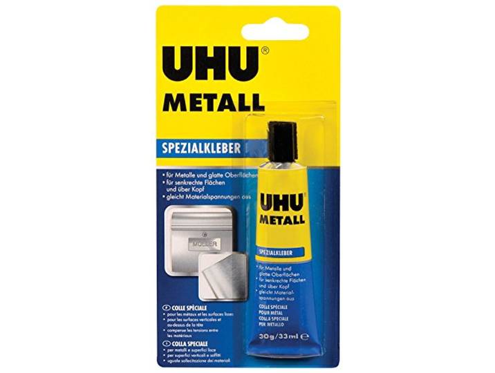UHU Speciale lijm METALL, snelle lijm voor metalen, tube, 30 g