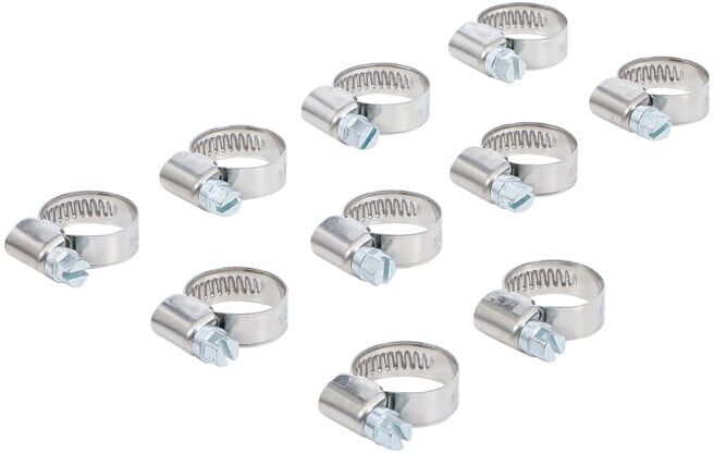 BGS Colliers inoxydable 12 x 20 mm 10 pièces ; BGS technic (8095-12x20)