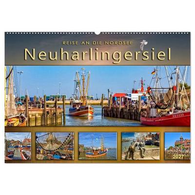 Reise an die Nordsee - Neuharlingersiel (Wandkalender 2027 DIN A2 quer), CALVENDO Monatskalender