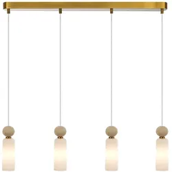 Italux PND-95331-4-BRSS Pendelleuchte Santos G9
