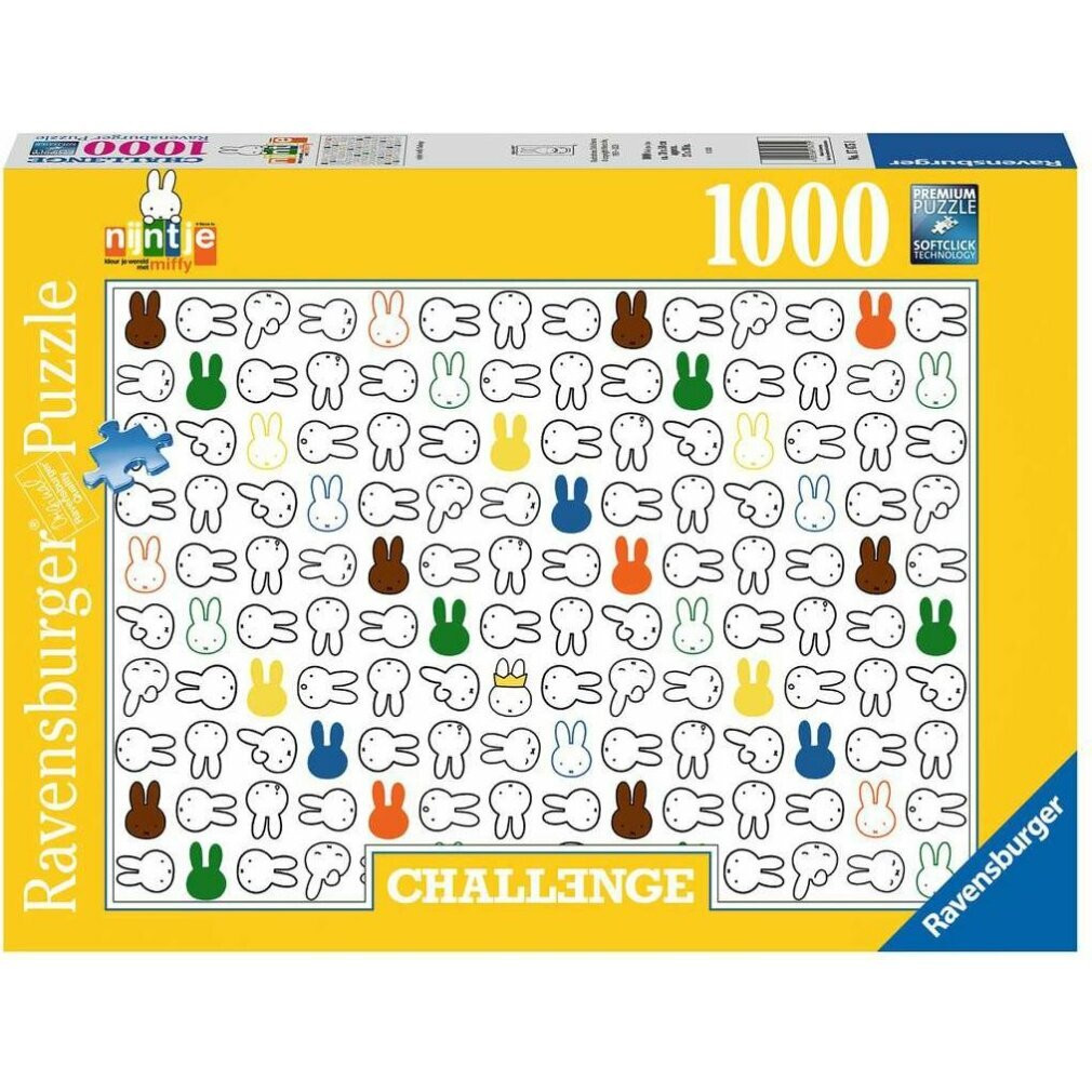 Ravensburger Puzzel Miffy - 1000 stukjes - Cartoon puzzel voor volwassenen