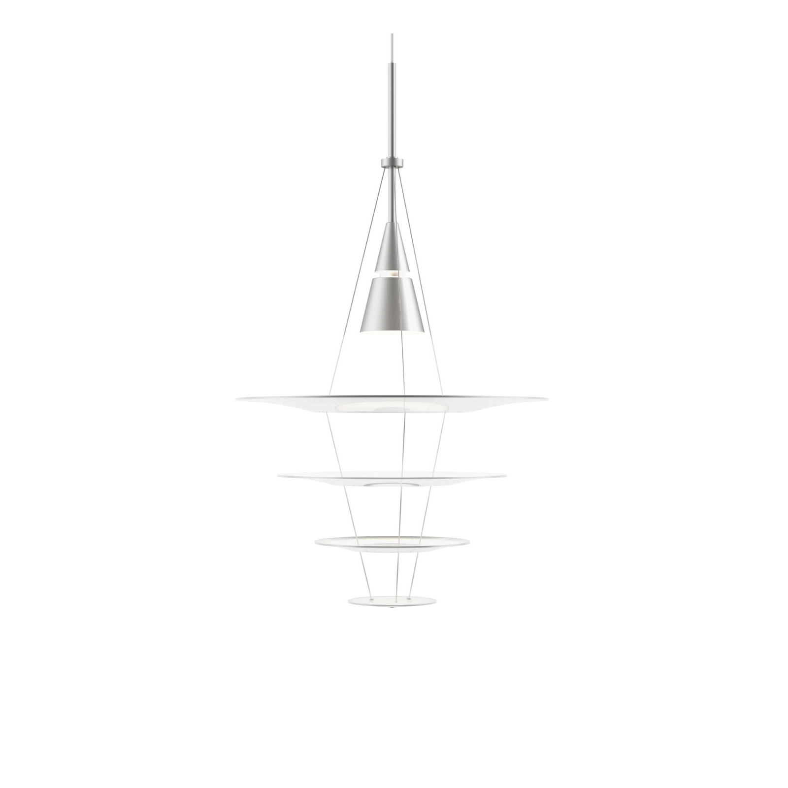 Louis Poulsen Enigma 425 hanglamp - Zilver - Aluminium