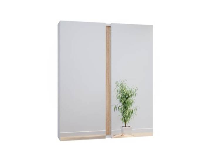 Vicco Badspiegelschrank Gloria , Weiß 70.4 x 84 cm 2 Türen · 6 Ablagefächer · Breite Spiegelfläche · Kosmetik griffbereit · Über dem Waschbecken