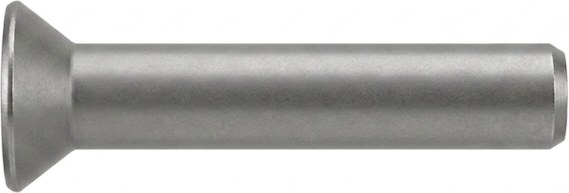 Industrial Quality Supplies DIN661 Senkniete Stahl 6 x 12 S, zum Verbinden von Blechen oder Metallteilen mit Senkbohrung, 6610000000000 (006610000060012)