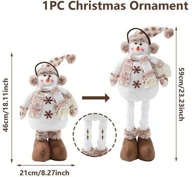Uplifted Finds Telescopic Christmas Doll Decoration For Home Holiday Display 7