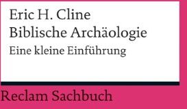 Cline, Eric H. - Biblische Archäologie: Eine kleine Einführung - Preis vom 12.10.2026 11:37:12 h