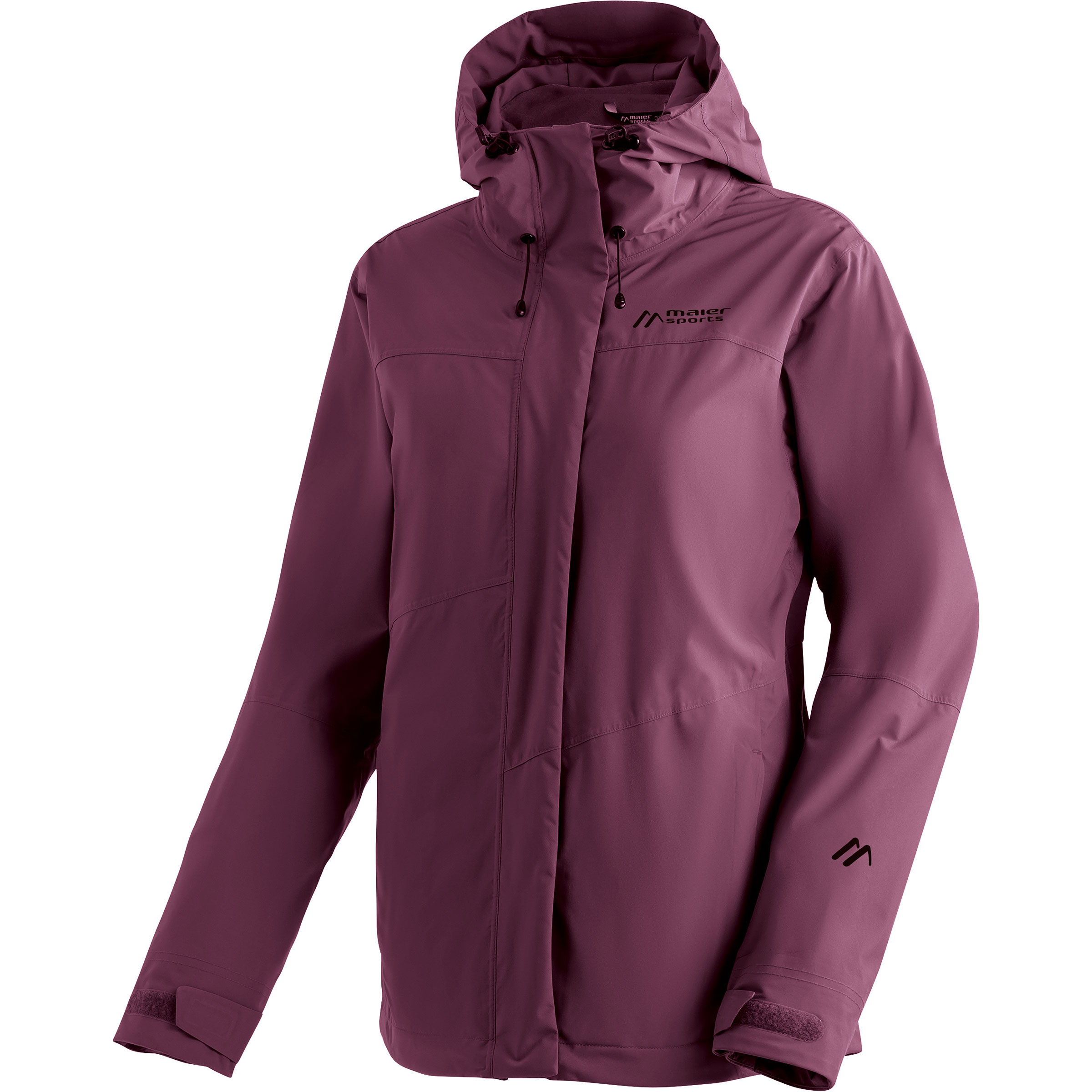 Maier Sports Metor 3in1 Damen Doppeljacke lila Größe XS Trekking Geruchsneutralisierend Wasserabweisend