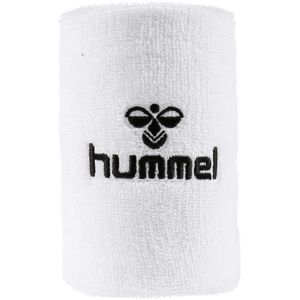 Hummel Schweißband Old School Big Wristband, weiß, 12cm, für Erwachsene, 1 Stück