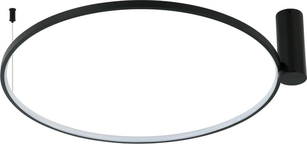 RING Light Prestige Moderne LED Plafondlamp, Rond, Zwart, Ø90cm