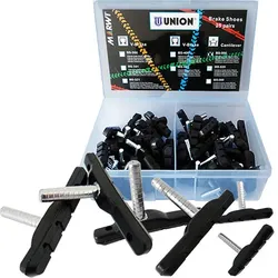 Bremsschuh Union, Cantilever Asymm, Schwarz, 72 Mm, 25 Paar In Karton