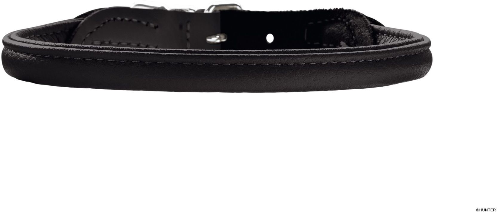 DOG SPORT HUNTER Halsband Round & Soft Elk M (50), schwarz