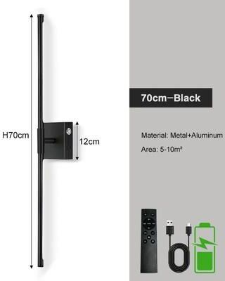 Uplift Picks Rotating Rechargeable LED Wall Sconce With Remote black (70 Cm)