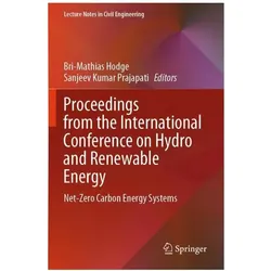 Proceedings from the International Conference on Hydro and Renewable Energy, Fachbücher von Bri-Mathias Hodge, Sanjeev Kumar Prajapati