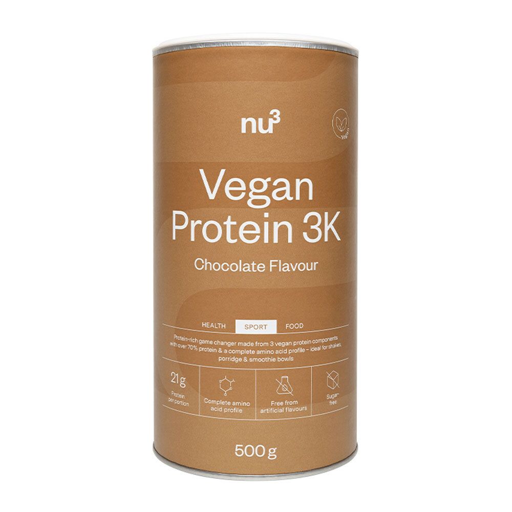 Vegan Protein 3K Chocolate 500 g Pulver