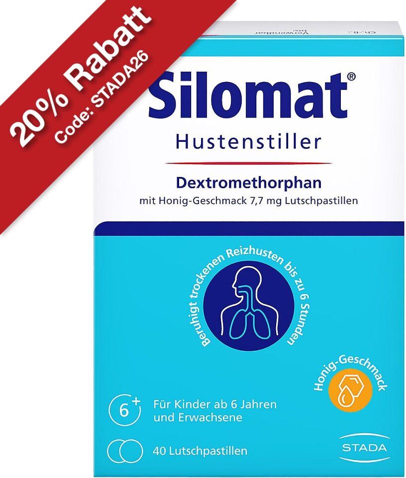 Silomat Hustenstiller DMP Honig-Geschmack Lutschpastillen