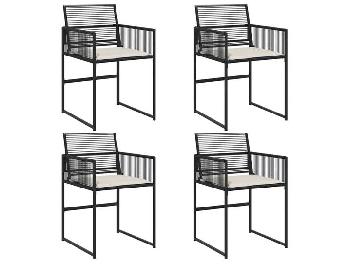 VidaXL - Gartenstuhl poly-rattan, One Size, Schwarz