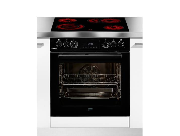 BEKO Elektro-Herd-Set BBUMA1132 , Energieeffizienz: A+, schwarz, Herdsets, Knusprige Ergebnisse mit wenig Fett mit der AirFry-Funktion, Elektro-Herd-Set
