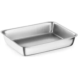 Gastro Hero Fleischwanne Edelstahl /, Backblech, Silber