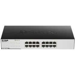 D-Link GO-SW-16G Unmanaged L2 Gigabit Ethernet (10/100/1000) 1U Schwarz