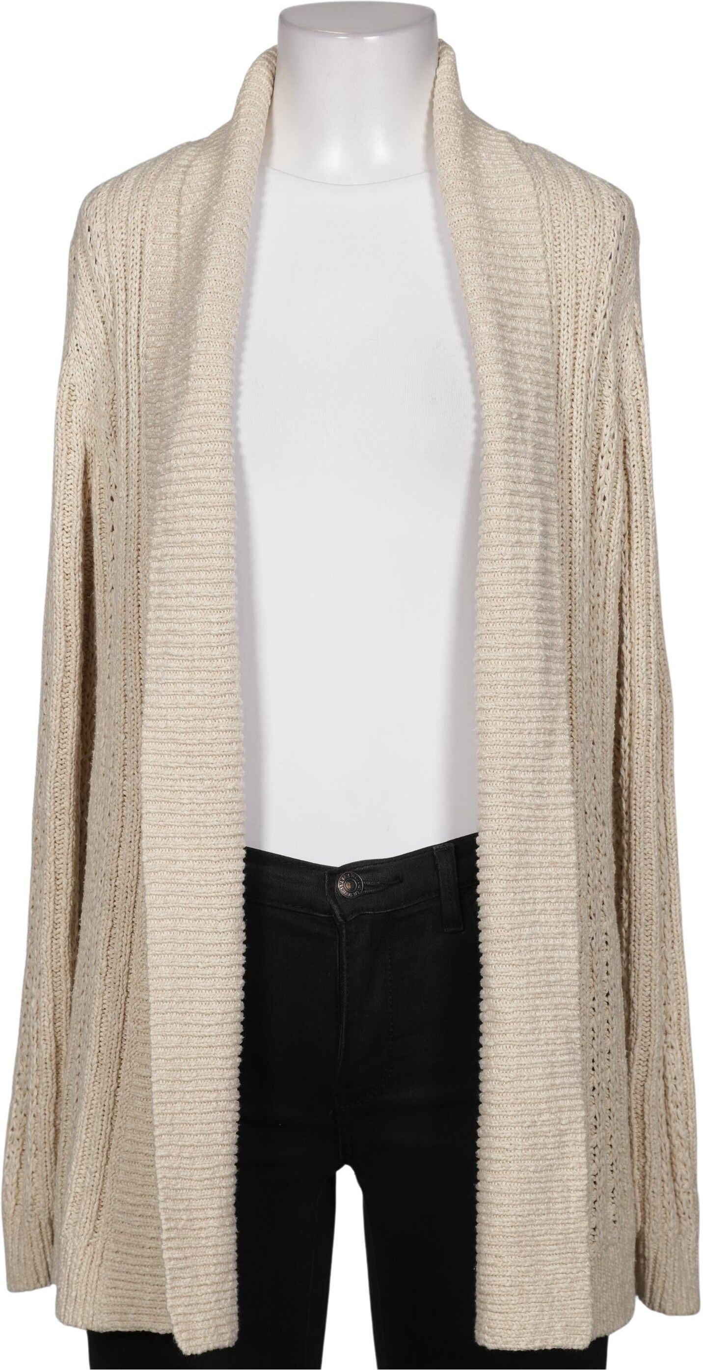 Anthropologie Damen Strickjacke, Beige, Gr. S, Baumwolle / Synthetik - Second Hand