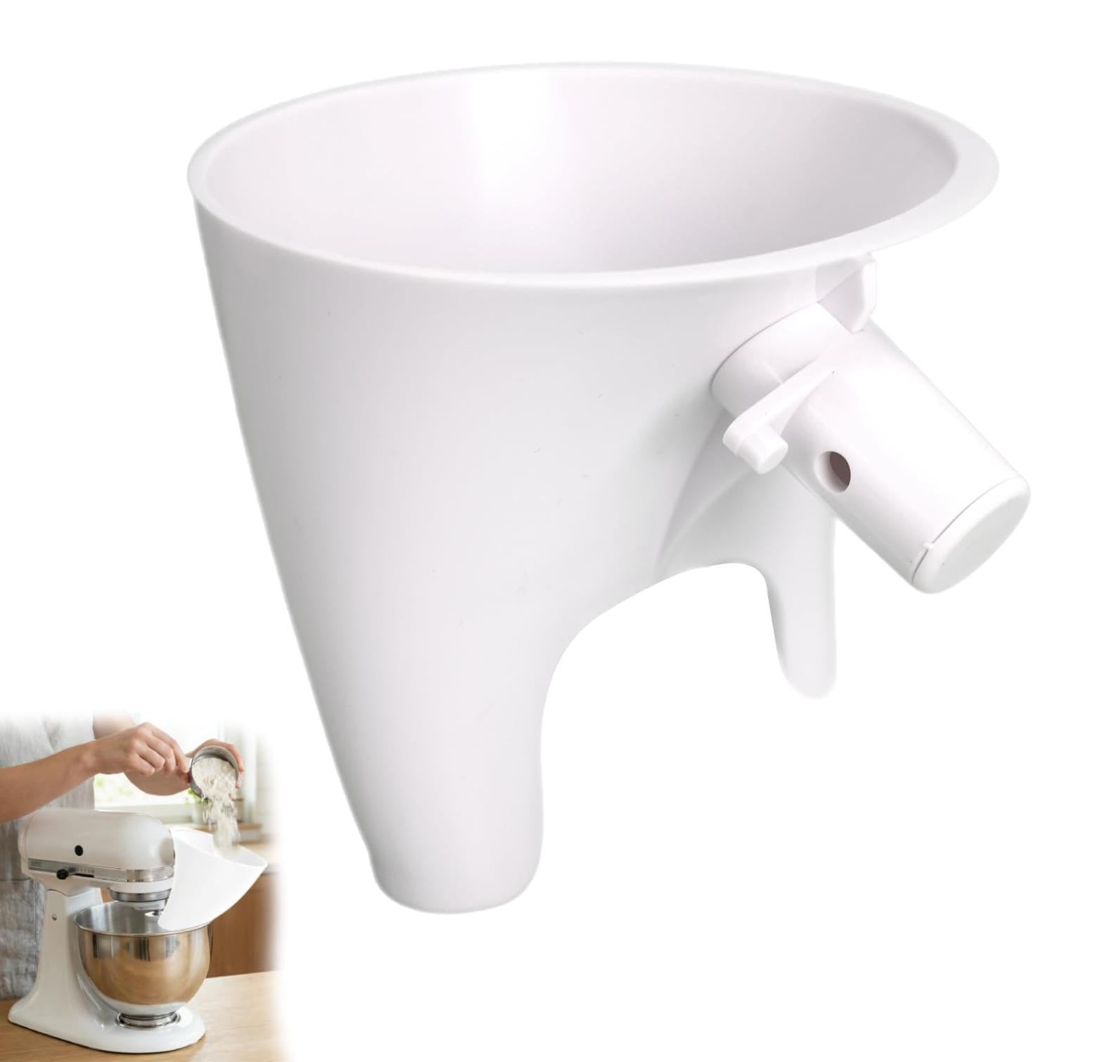 Trechter voor KitchenAid Artisan KSM150 - Accessoire voor de mixer als reservoir voor bloem