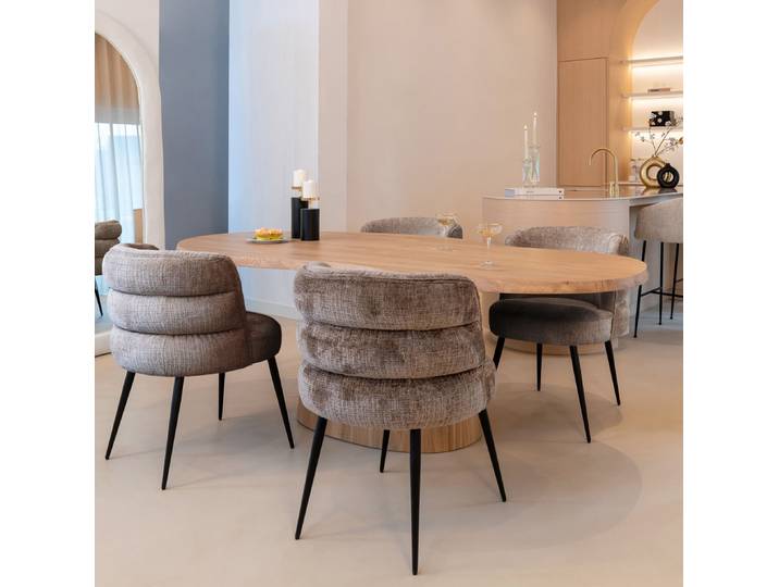 Richmond Organische Eettafel Riva Eikenhout, 230 x 110cm - Bruin