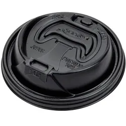 MONOUSO - PlastikDeckel "Lift n'Lock" PS Schwarz Ø9,4cm (1.000 Stück)