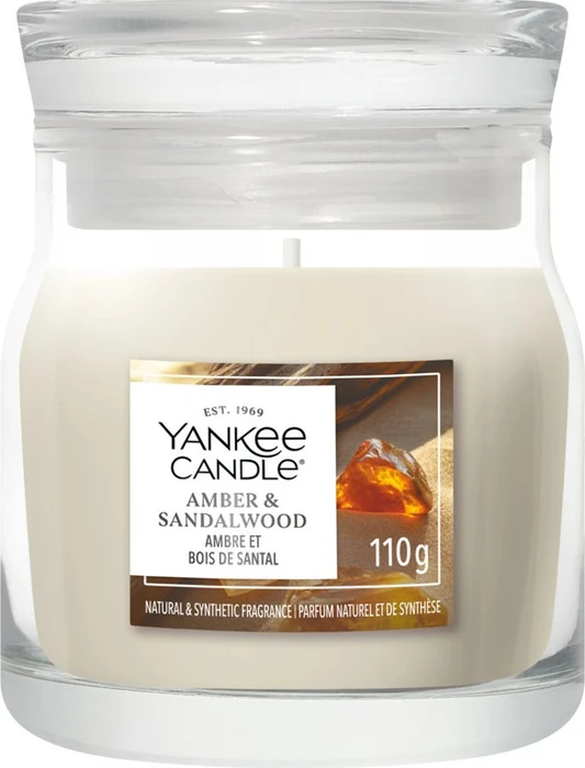 YANKEE CANDLE Signature Amber & Sandalwood 110 g