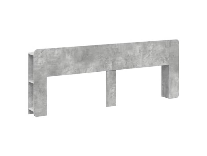 GPWERSDF Kopfteil Schrank mit Stauraum Betongrau Holzwerkstoff Robuste Bauweise, vielseitig als Schrank nutzbar, einfache Reinigung, sichere Wandmontage