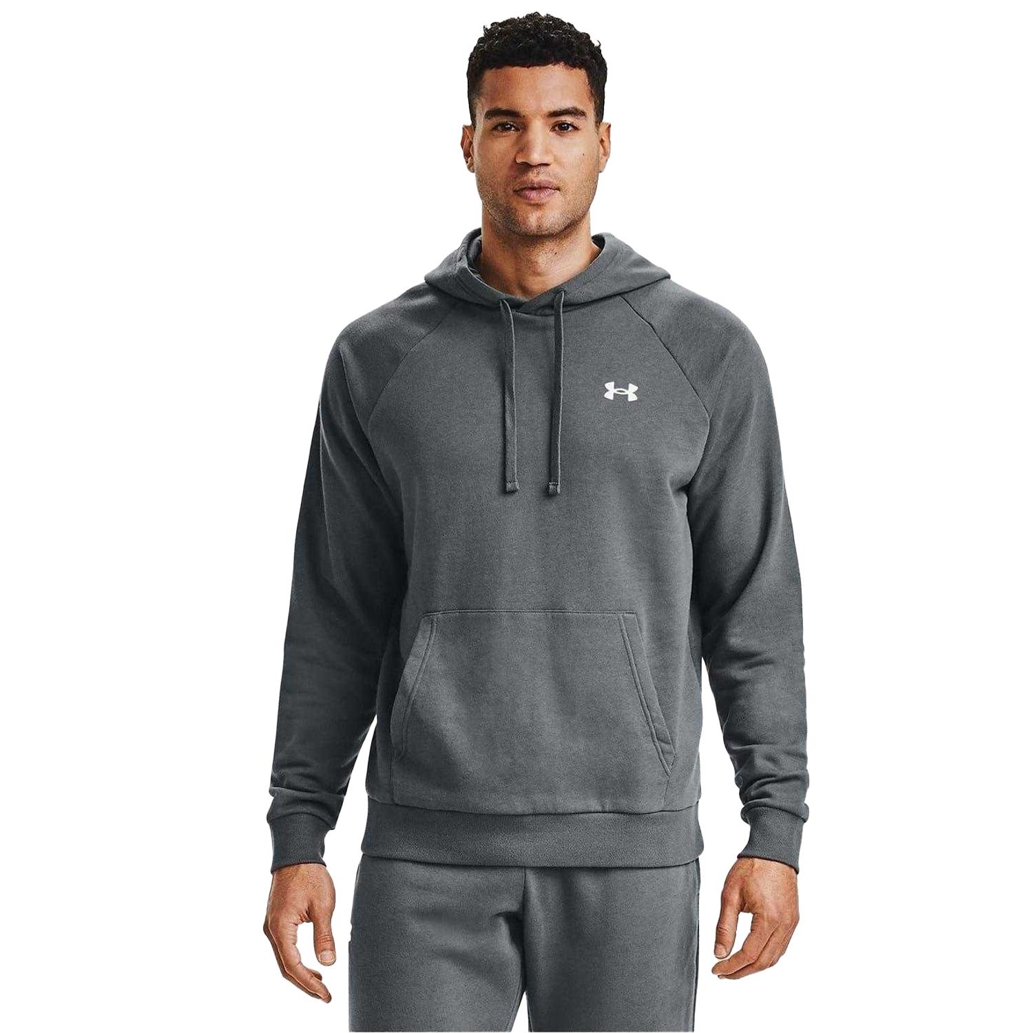 Under Armour Heren fleece hoodie (Vorstgrijs)