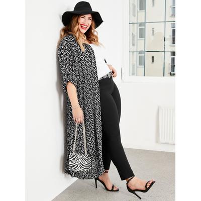 Spaghettitop SHEEGO, Damen, Gr. 50, weiß, 100% Baumwolle, unifarben, Rundhals, Tops