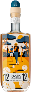 Pastis 12/12 Le 12/12 - Pastis de Saint Tropez - Visuel Pétanque - 0.7L