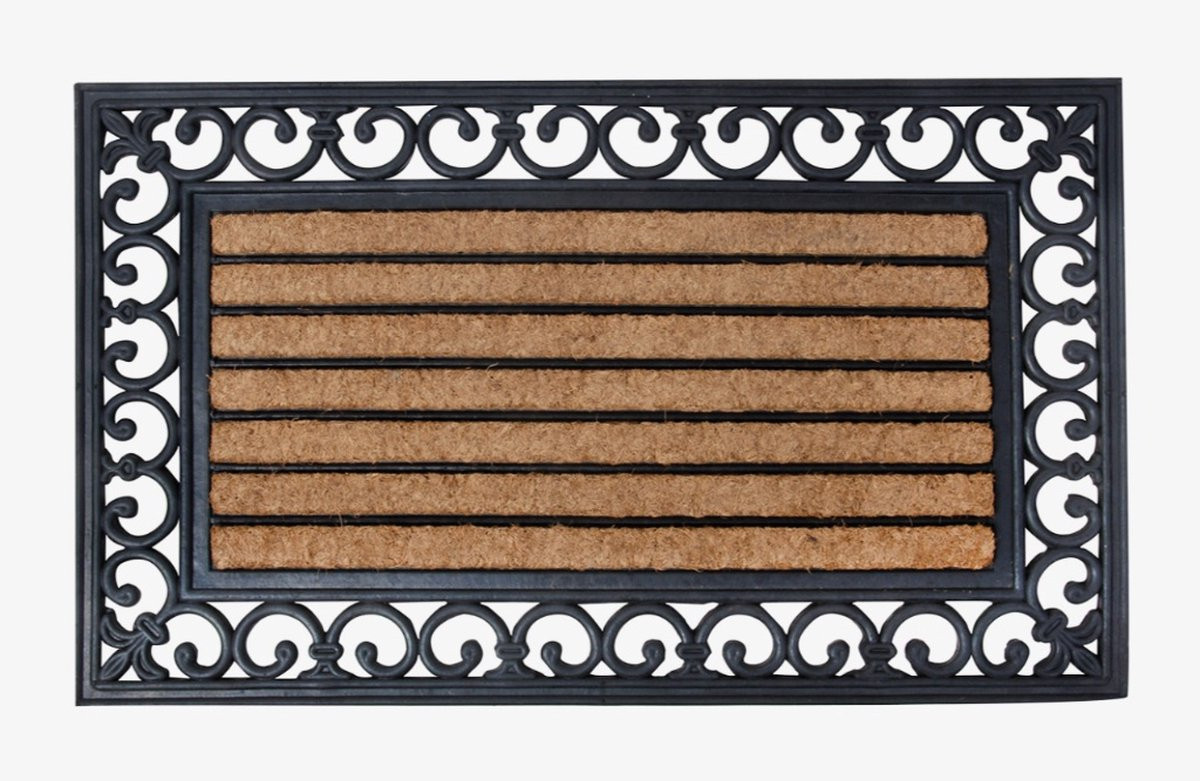 Esschert Design Deurmat Rubber en Kokos - 75 x 45 cm