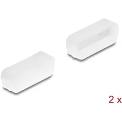 Delock Staubschutz für D-Sub 15 Stecker 2 Stück transparent