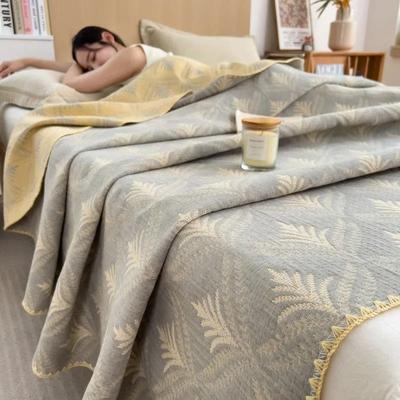 Uplift Picks 3 Layer Cotton Gauze Blanket Lightweight Pure Cotton Throw warm Greige 180x220cm 1 Pc