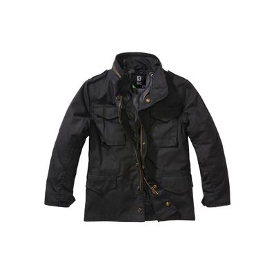 Parka BRANDIT "Brandit Herren Kids M65 Standard Jacket", Mädchen, Gr. 134/140, schwarz, 100% Polyester, unifarben, normal, amerikanischer Ausschnitt, Jacken Parka