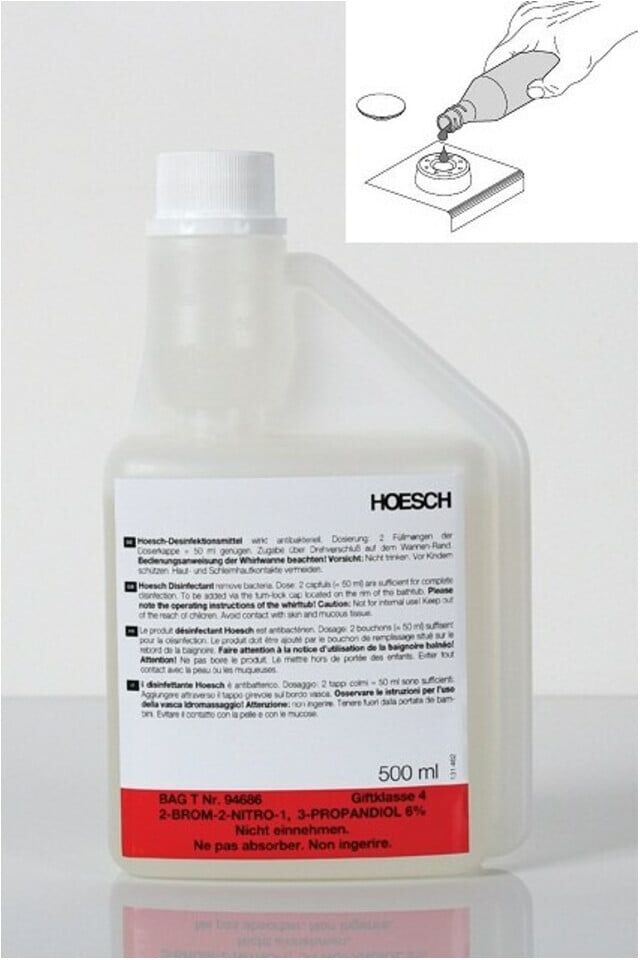 Hoesch Desinfektionsmittel 500ml, für Whirlwanne (6923)
