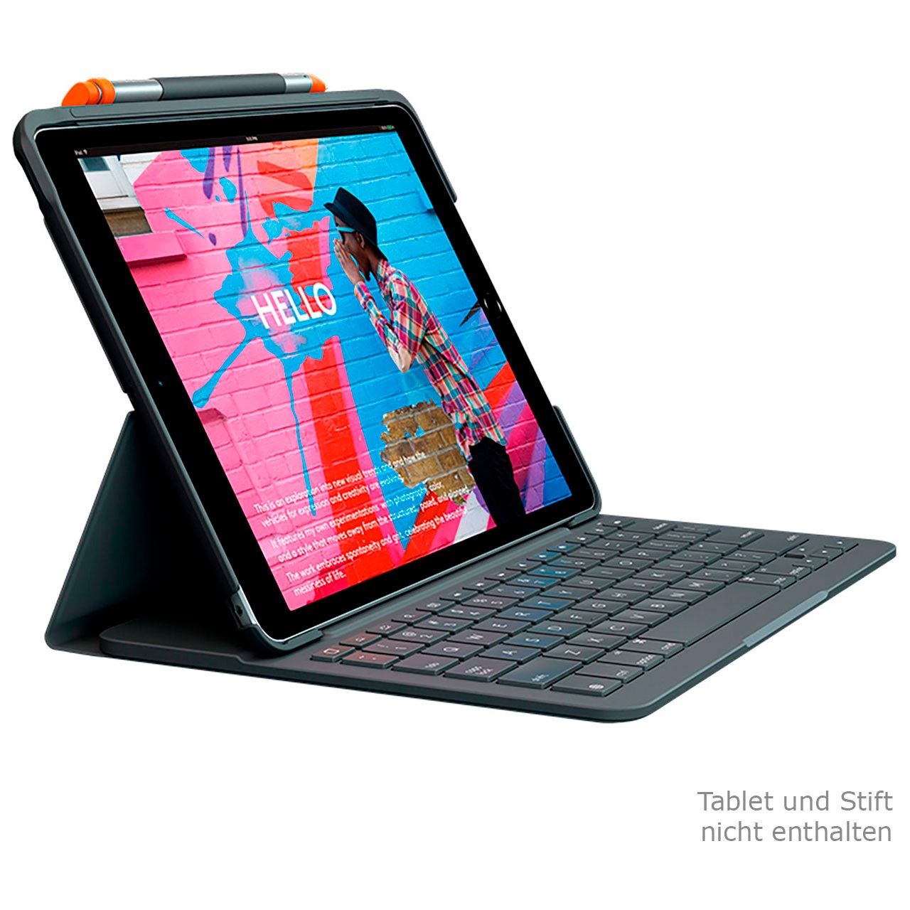 Logitech Slim Folio für Apple iPad 7th, [CH], graphit