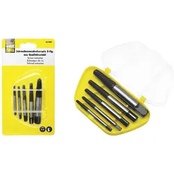 6x Easy Work, Gewindeschneider + Gewindebohrer, Schraubenausdreherset