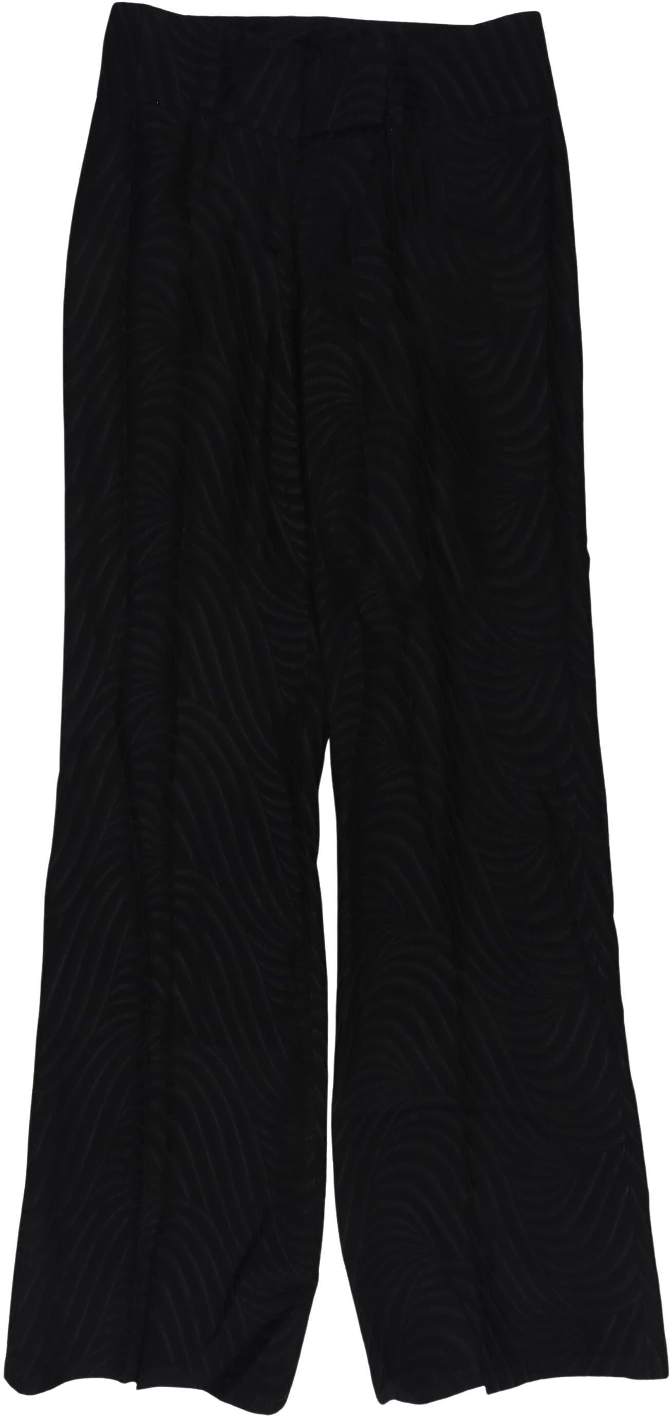 Patrizia Pepe Damen Stoffhose, Schwarz, Gr. EU 36 (IT 42), Viskose - Second Hand