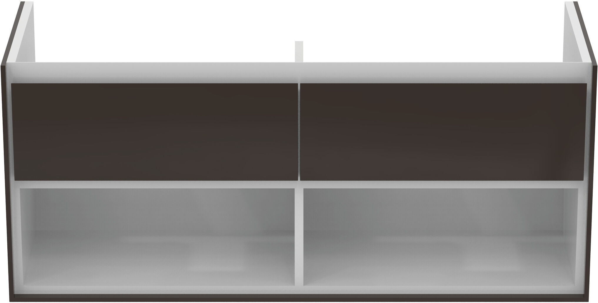 Air Ideal Standard Connect Air Ideal Standard E0829VY 120x51.7x44cm, 2 coulissants, brun mat / blanc mat