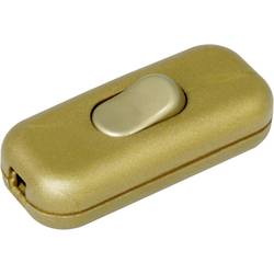 Kopp 191307003 Schnurschalter mit Zugentlastung Gold 1 x Aus/Ein 2 A 1 St.