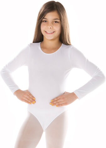 Kinder-Langarmbody, weiß