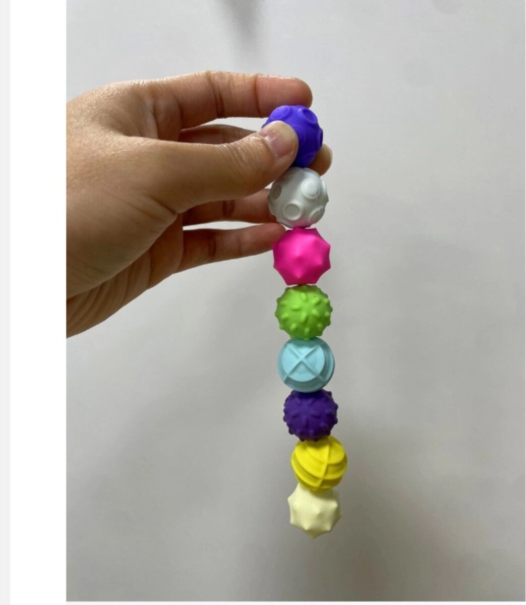 INF Silikon Magnetische Stressbälle 3er-Set — Großes sensorisches magnetisches Fidget-Spielzeug für taktile Massage