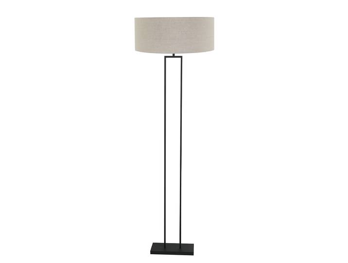 Lampadaire Stang modèle E Ø 50cm Noir/Taupe Lin E27