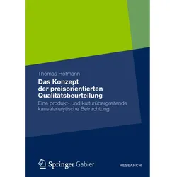Das Konzept der preisorientierten Qualitätsbeurteilung, Fachbücher von Thomas Hofmann
