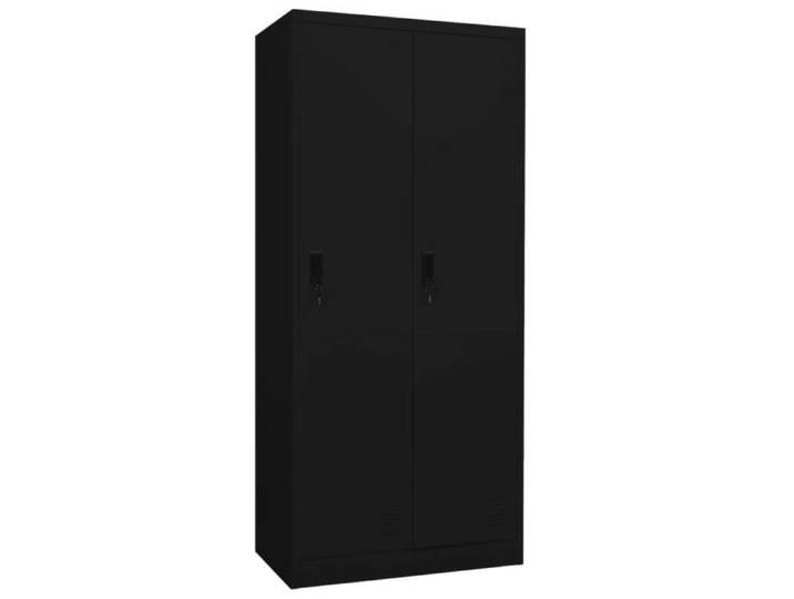 FAMIROSA Garde-robe Noir 80x50x180 cm Acier-968