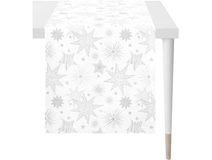 Tischläufer APELT 3755 , weiß, B:140cm L:44cm, Polyacryl, Polyester, Tischdecken, Tischläufer
