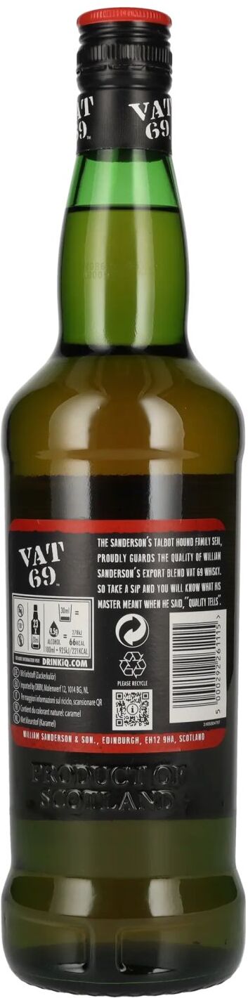VAT 69 Blended Scotch Whisky 40% Vol. 0,7l